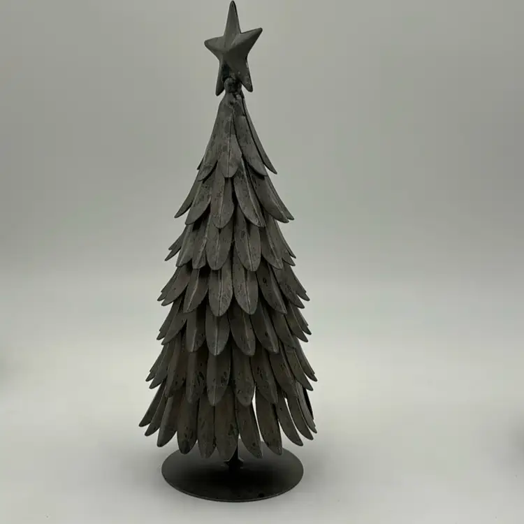 Pottery Barn Galvanized Tree With Star 11 Inches Tall
