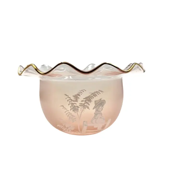 VINTAGE GLASS BOWL Candy Dish 1940-50s