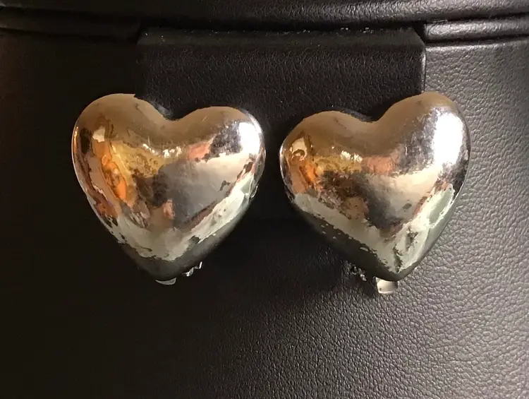 Vintage Heart Earrings