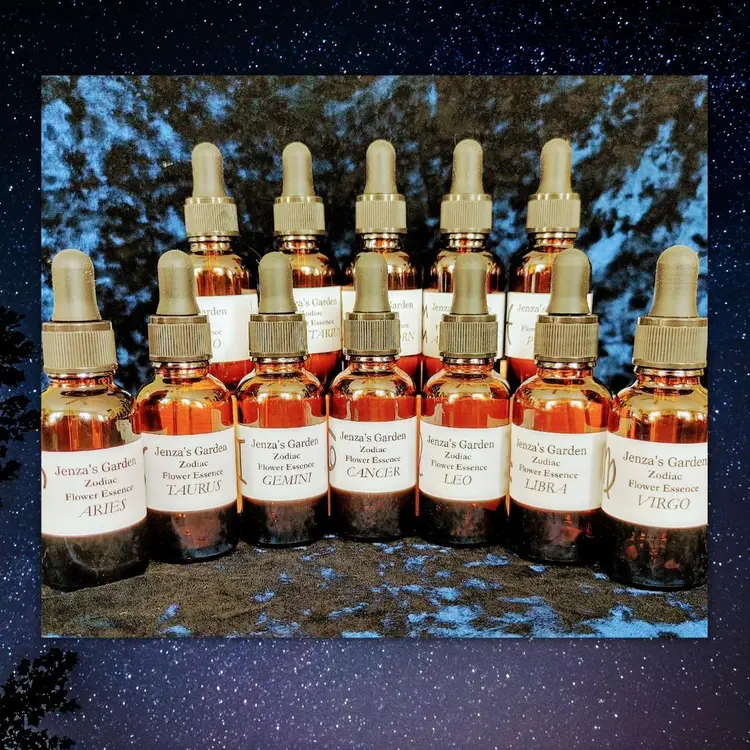 Zodiac Association Flower Essence Blends: Aries thur Pisces with an All 12 option