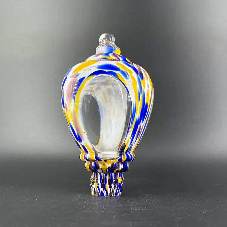 Blown Glass 8.25" Hummingbird Seed Feeder Top Only