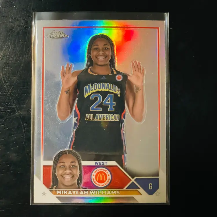 Mikaylah Williams McDonald's All American Topps Chrome Refractor Basketball Card