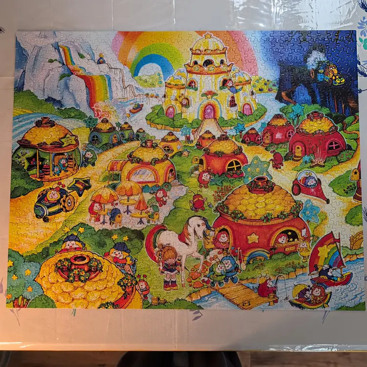 Complete Hallmark Rainbow Brite Rainbow Land 1000 24x20 inch Puzzle HTF