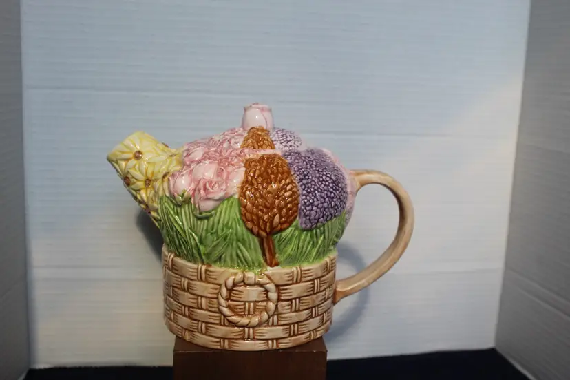 Vintage CBK LTD Basket Teapot 1992 Whimsy