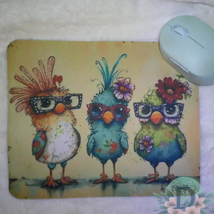 Crazy Trio Mouse Pad