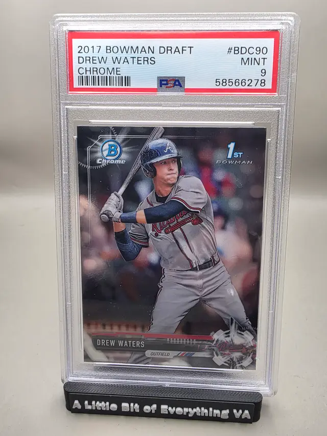 DREW WATERS 2017 Bowman Draft - Chrome PSA 9