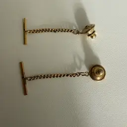 2 Neck Tie Tack Jewelry Pin