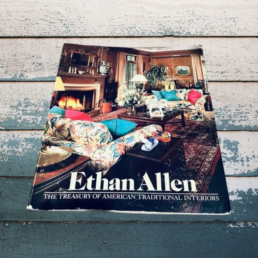 1983 Vintage Ethan Allen Home Decorating Ideas 1980s Book Cottagecore Country  Inspiration Coffee Table Book