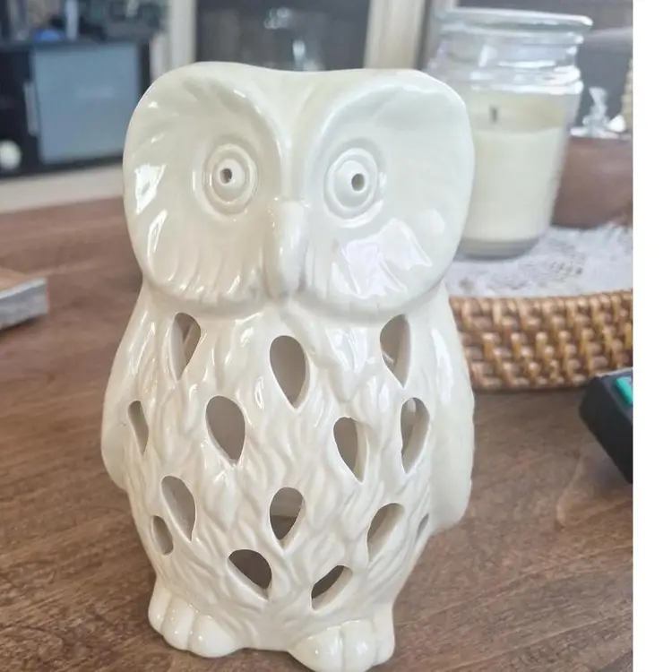 Ceramic Owl Cream Color