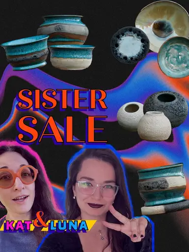 👯‍♀️ Sister Sale: Handmade Pottery & Upcycled Jewelry ✨ w/ Feral Folk & Luna