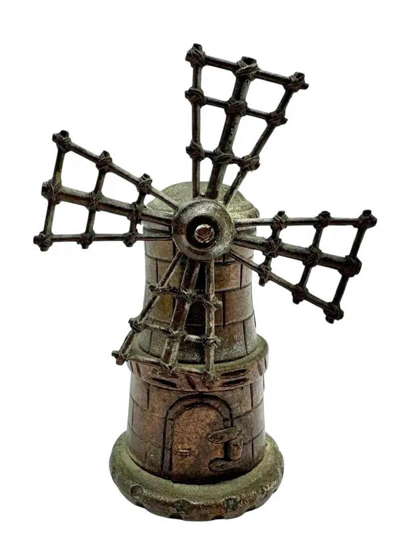 Vintage Die Cast Metal Windmill Pencil Sharpener EMB Juguetes Marti Spain N-1024