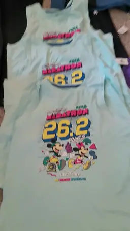 16 Piece Lot Of Disney Parks Marathon And Food & Wine Clothing Spirit Jerseys, Jackets, Tanks +++ NWT