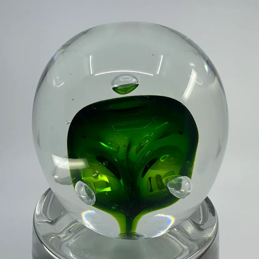 Vintage Robert Hamon Art Glass Paperweight