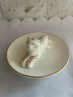 Tiger Ceramic Trinket Dish