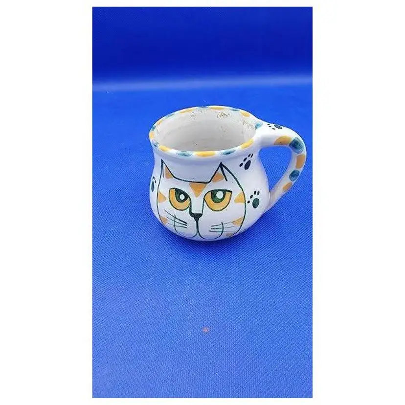 KITTY HAND PAINTED CERAMIC MUG