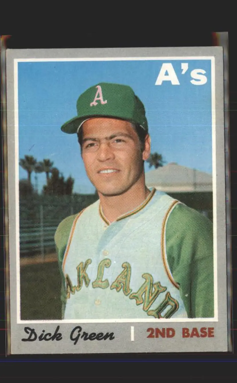 Dick Green 1970 Topps #311 - () - Oakland Athletics