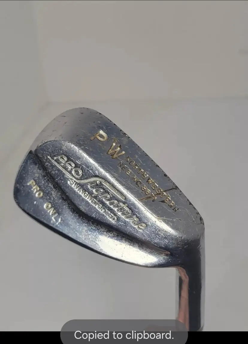 Northwestern Pitching Wedge Pro Signature Swingweighted Pro Only Golf Club
