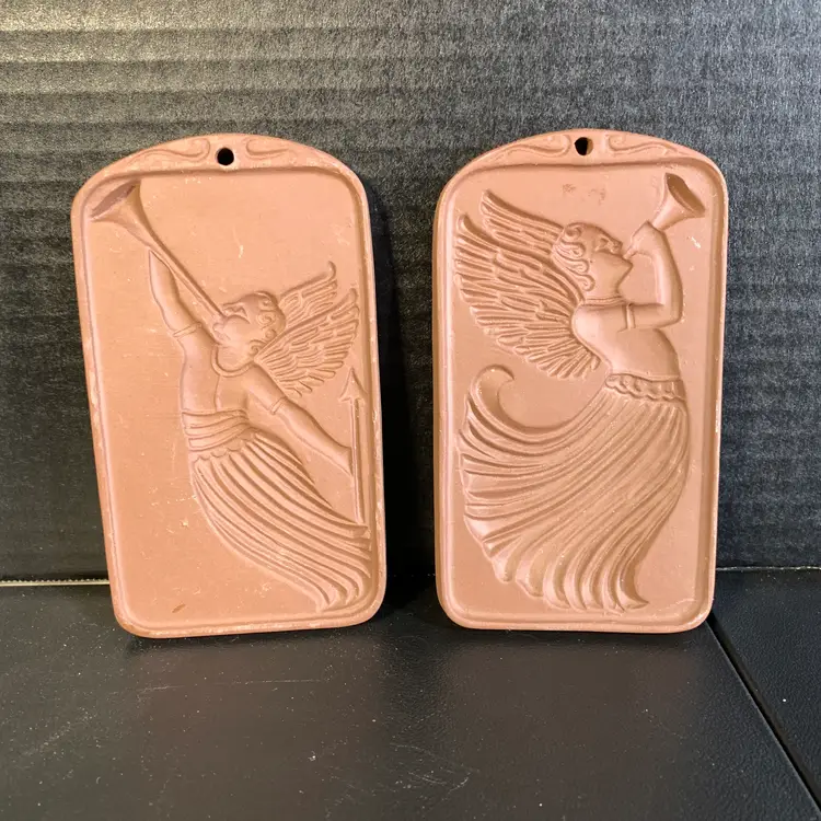 Pair of Hartstone Angel Cookie Molds