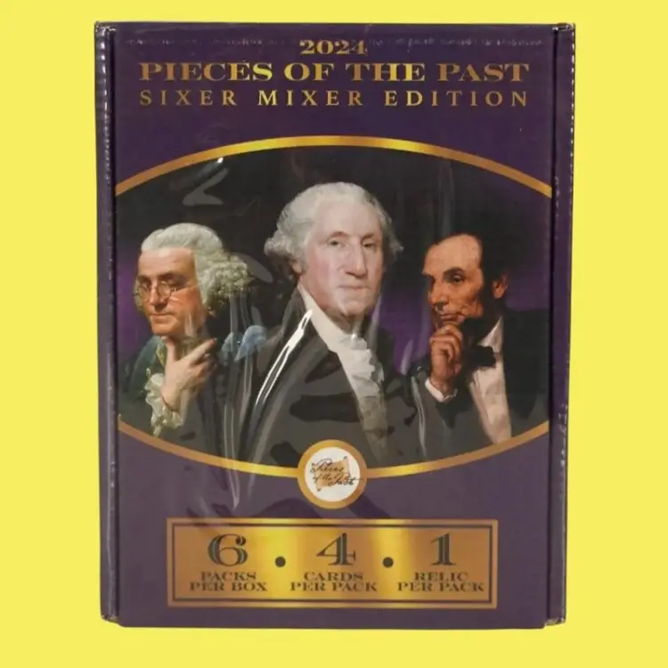 Pack From Pieces of the Past Sixer Mixer Hobby Box - 4 Cards Per Pack Including 1 Relic