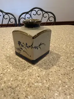 OMC Otagiri Vintage Ceramic Vase Japan Square Mid-century Modern