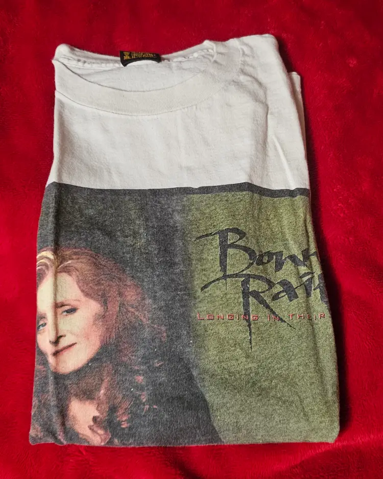 Vintage 1994 Bonnie Raitt Tour Short Sleeve T-shirt Size XL