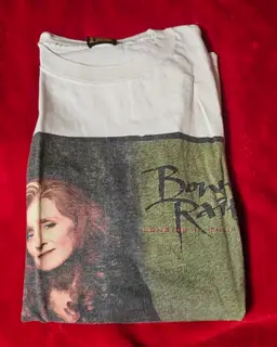 Vintage 1994 Bonnie Raitt Tour Short Sleeve T-shirt Size XL