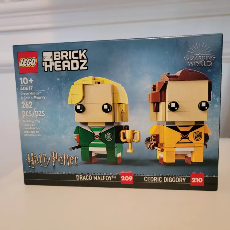 Lego Harry Potter Brickheadz 40617 - Draco Malfoy & Cedric Diggory, New & Sealed