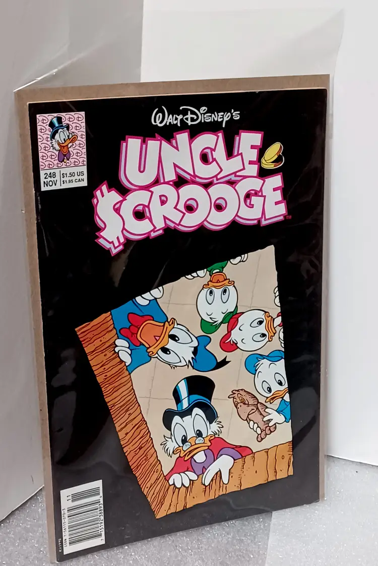 Lot of 2 Walt Disney's Uncle Scrooge Comic Books Sleeved #248 and 249