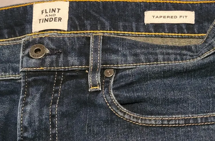 Flint and tinder mens jeans 30x30 made in USA