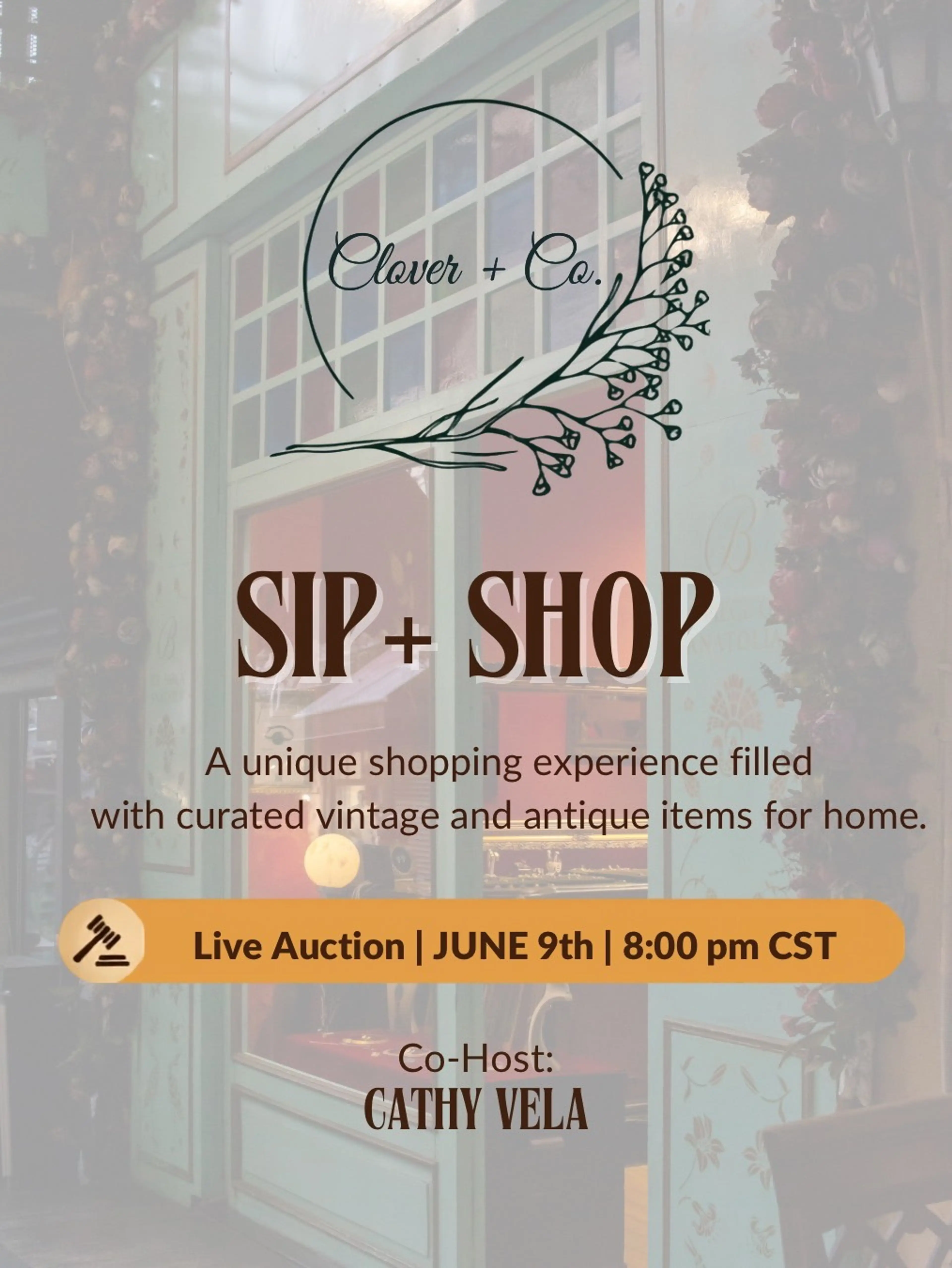 Sip + Shop with Cat Vela