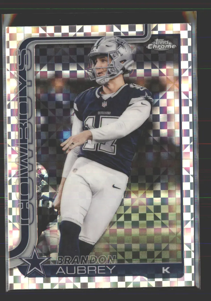 Brandon Aubrey 2025 Topps Chrome X-Fractor #81 - (142) - Dallas Cowboys