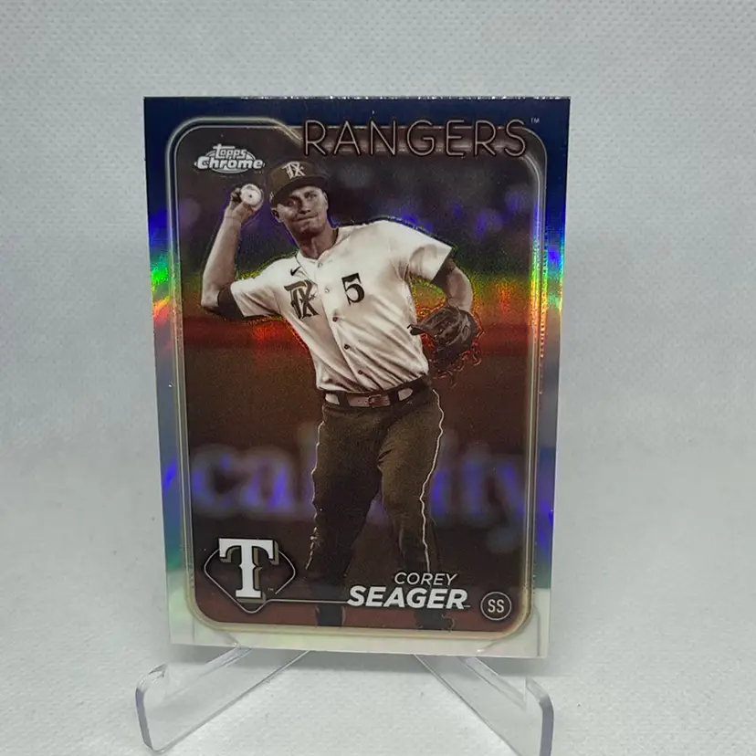 2024 topps chrome sepia refractor corey seager #100 Texas Rangers 