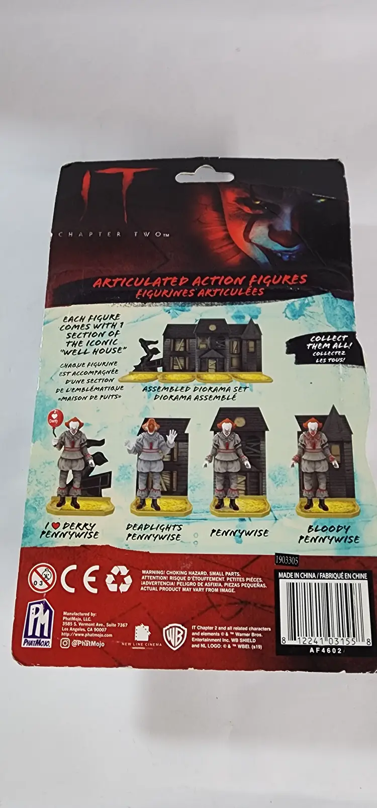 IT Chapter Two Series 1 Pennywise Action Figure with red balloon