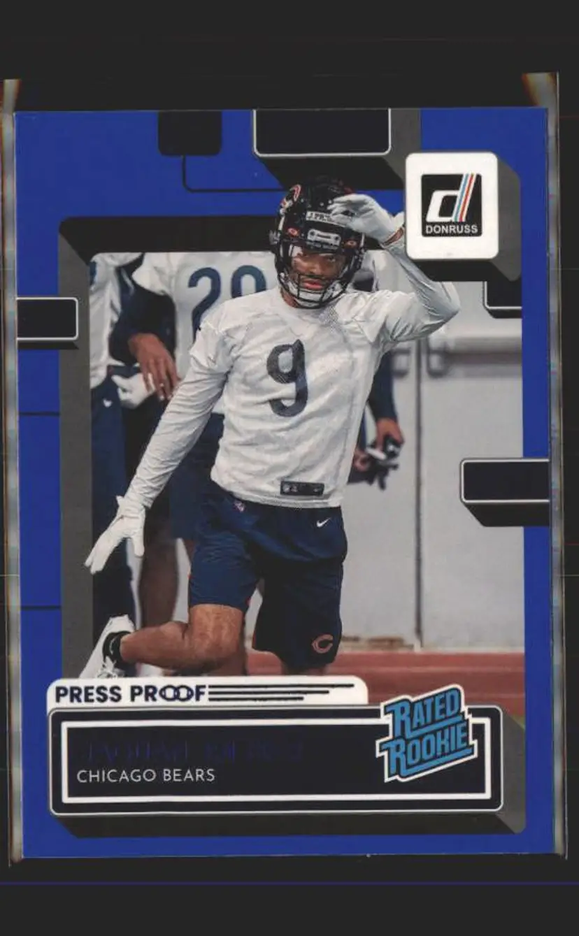 2022 Donruss #372 Jaquan Brisker Blue Press Proof - (139) - Chicago Bears