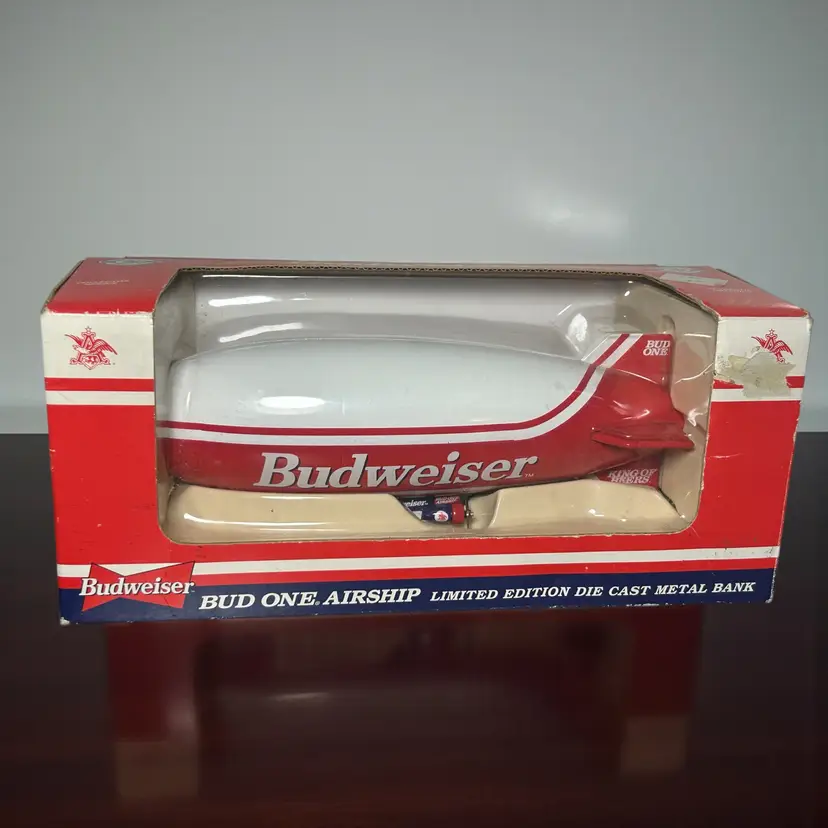VTG Budweiser BUD ONE AIRSHIP Ltd. Edition Die Cast Metal Bank 1996