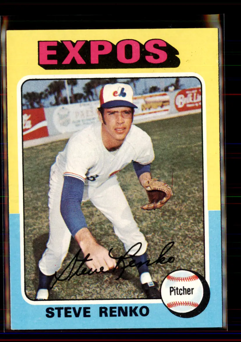 Steve Renko 1975 Topps #34 - Montreal Expos - (pk4-17)
