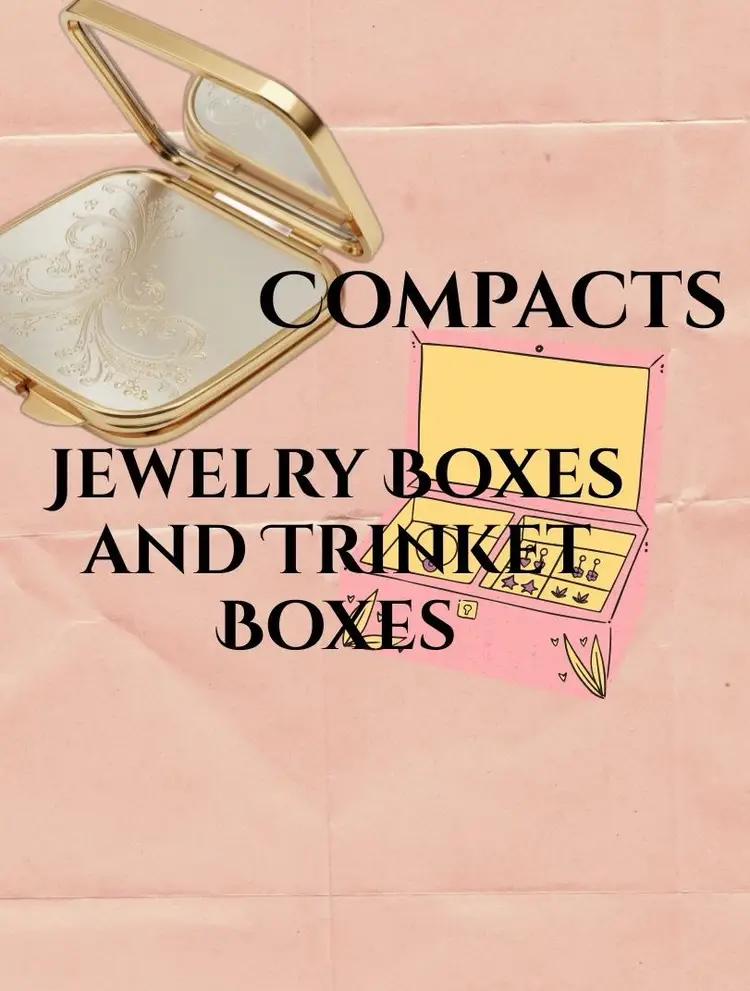Compacts, Jewelry, Jewelry Boxes And Trinket boxes 