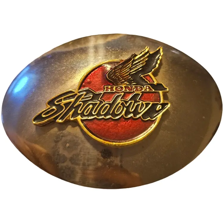 vintage Honda Shadow motorcycle belt buckl