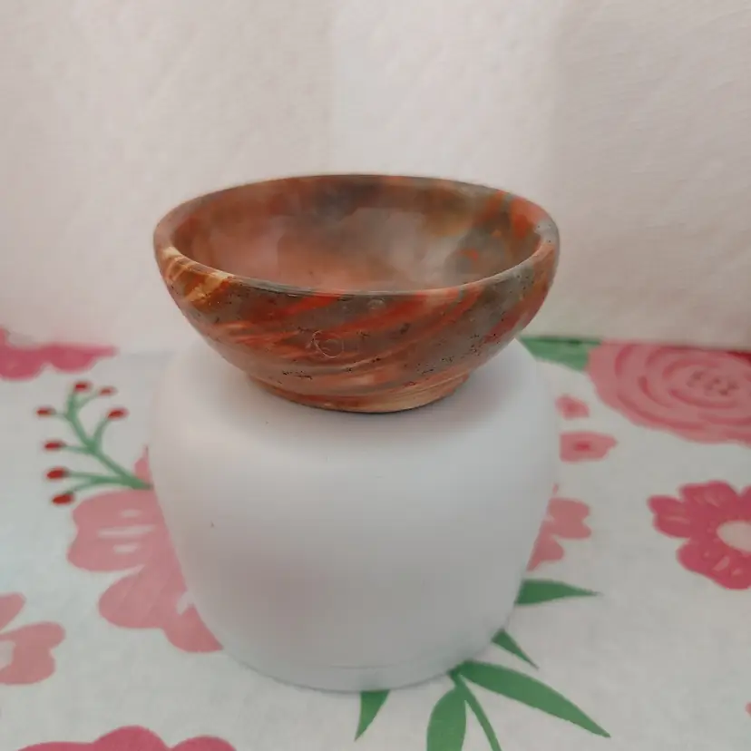 Small Kicking Bird signed pottery. Made from blended Chulego clay. Cherokee.