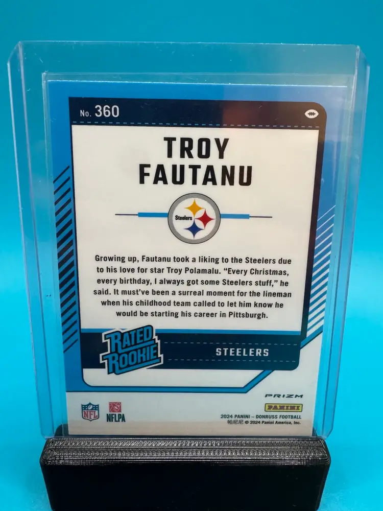Troy Fautanu Optic Rated Rookie Red Pandora RC Pittsburgh Steelers