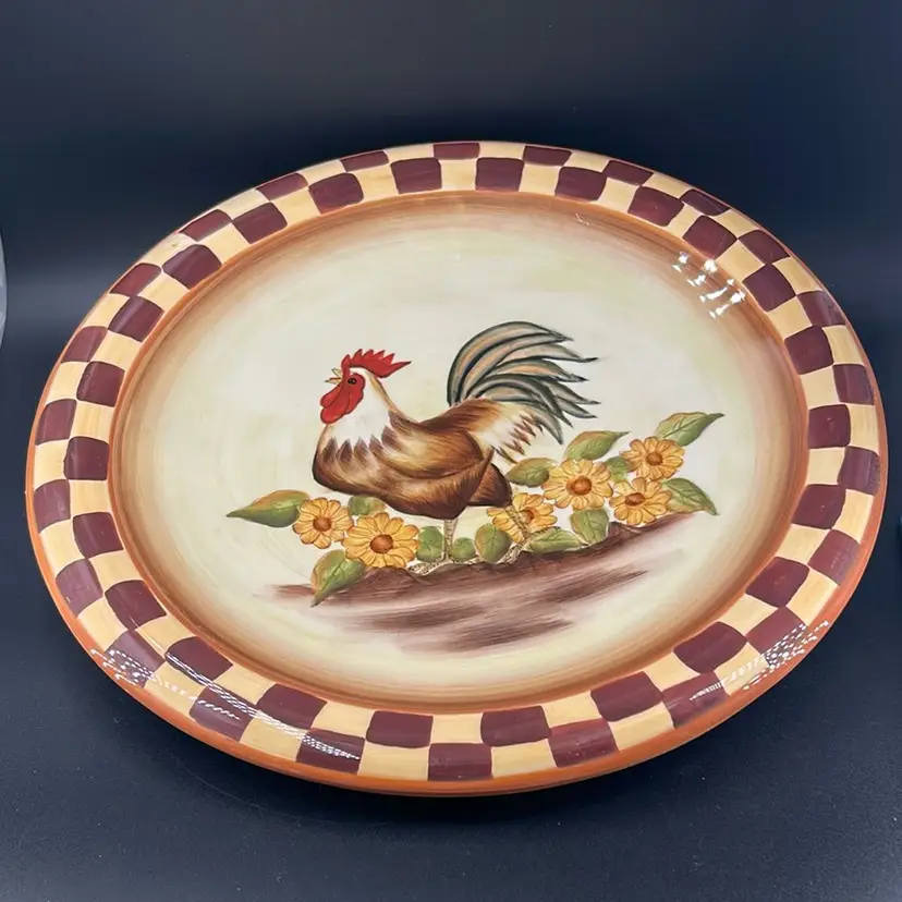 Royal Norfolk Rooster Plate
