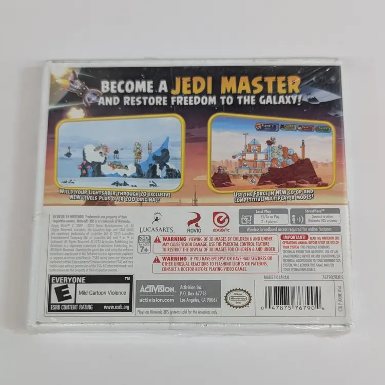 Angry Birds Star Wars Game (Nintendo 3DS, 2013) New, Sealed Activision Jedi