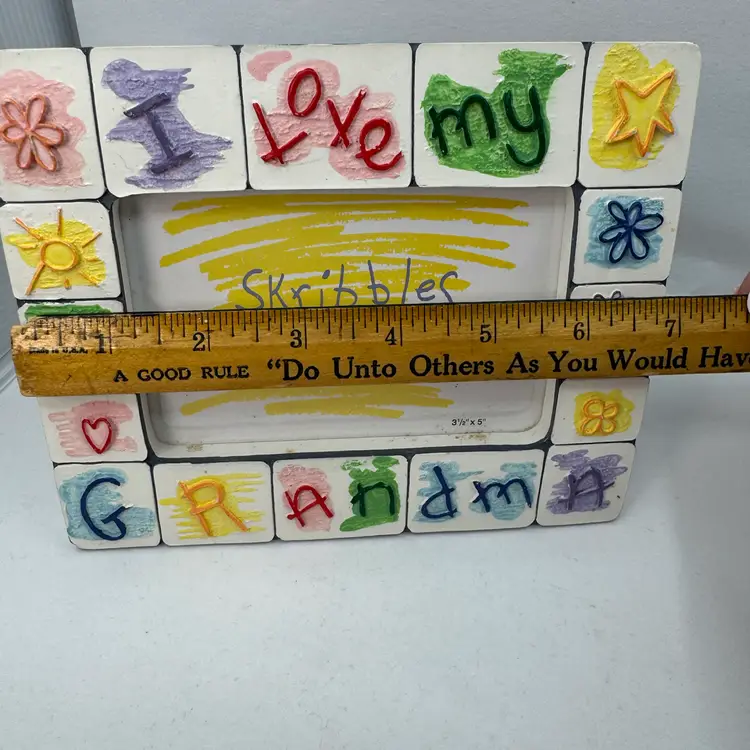 Vintage “I Love My Grandma” Resin 3.5x5” Frame