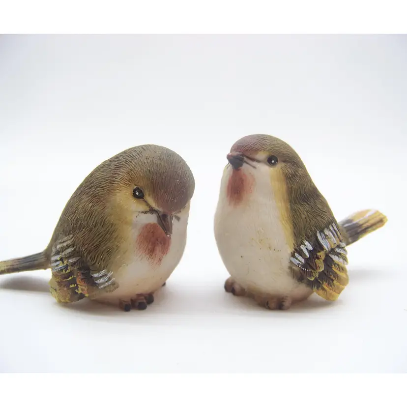 Finch Resin Mini Birds Set of 2