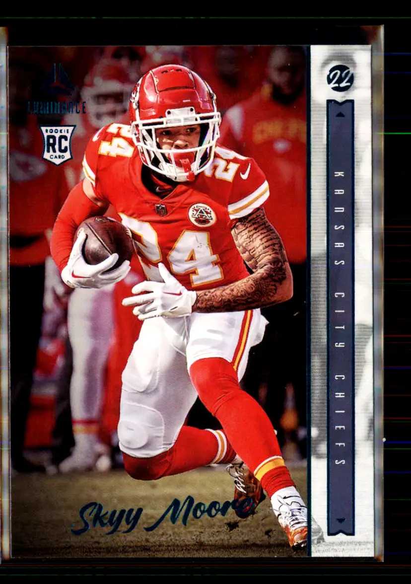 Skyy Moore 2022 Panini Chronicles Luminance Teal #207 - (113) - Kansas City Chiefs