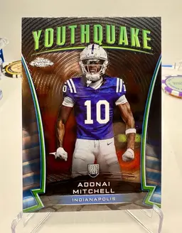 Indianapolis Colts 3 Card Topps Lot - YouthQuake Adonai Mitchell - Anthony Richardson x2