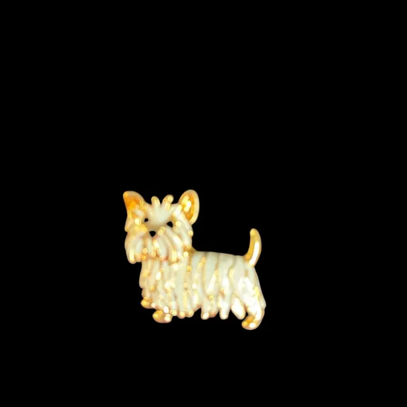 Dog Gone It! Pure Westie Wonderfulness! Enamel Brooch