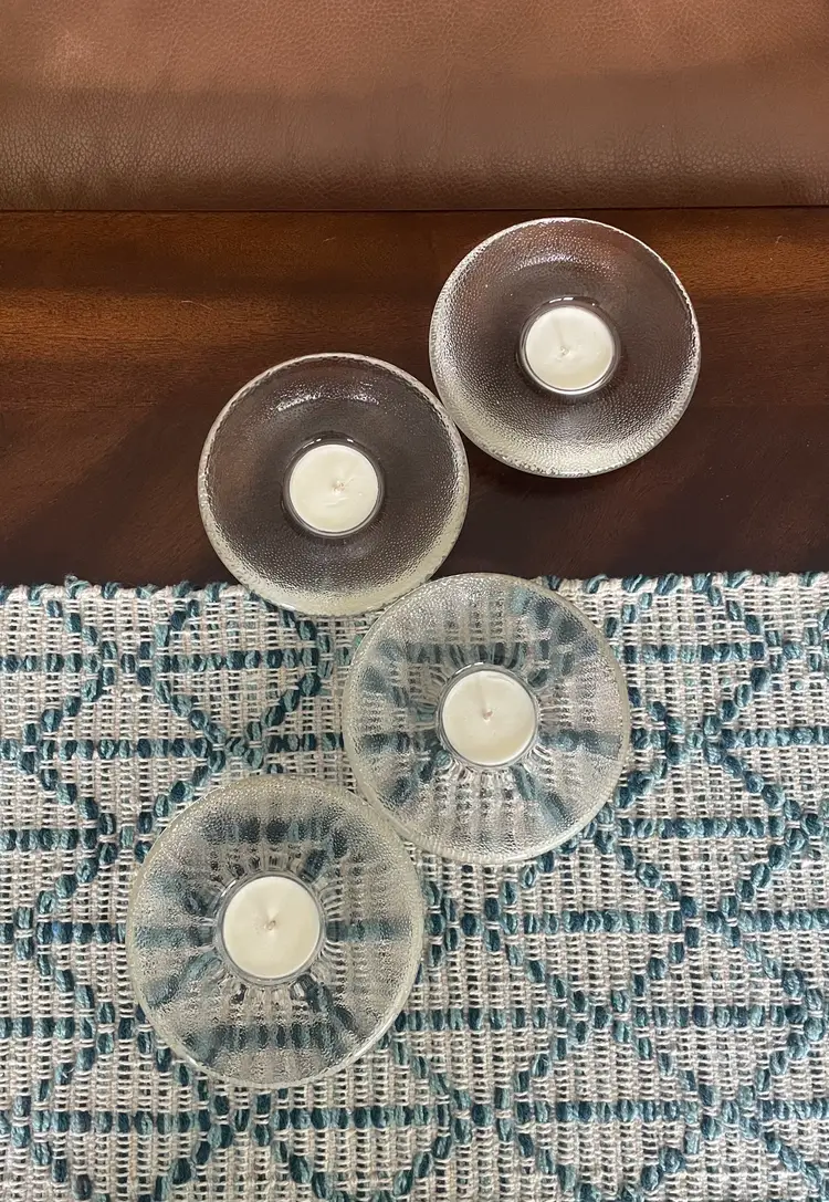 Scandianvian Glass Votive Holders (Set of 4)