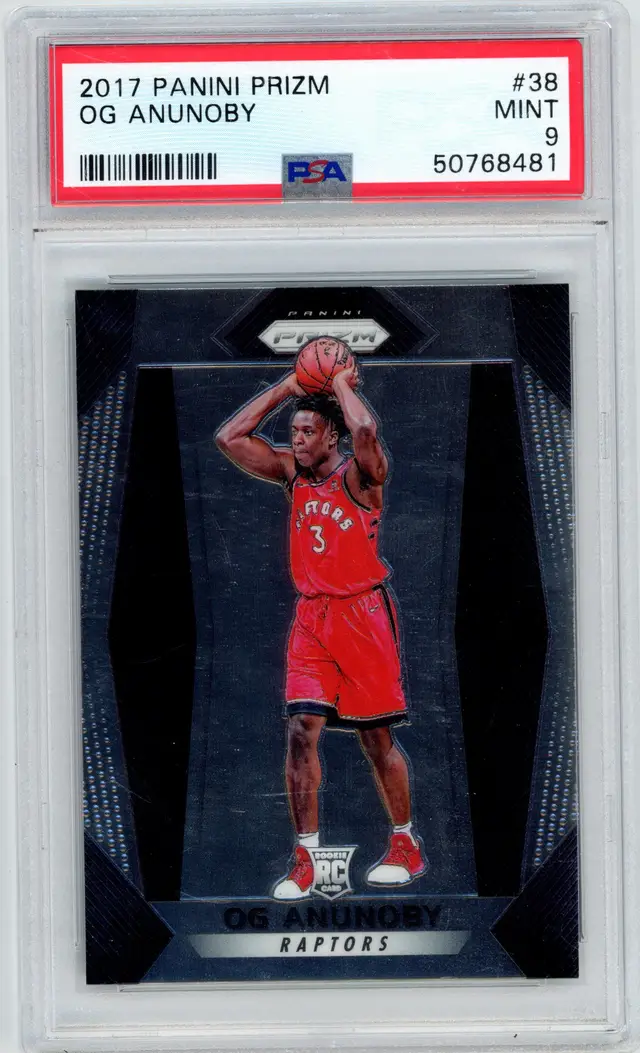 2017 Panini Prizm OG ANUNOBY RC Rookie #38 RAPTORS PSA 9 MINT