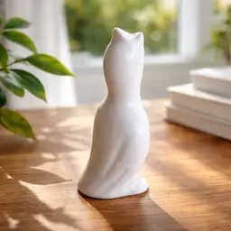 Vintage White Porcelain Pie Bird, 4" Tall